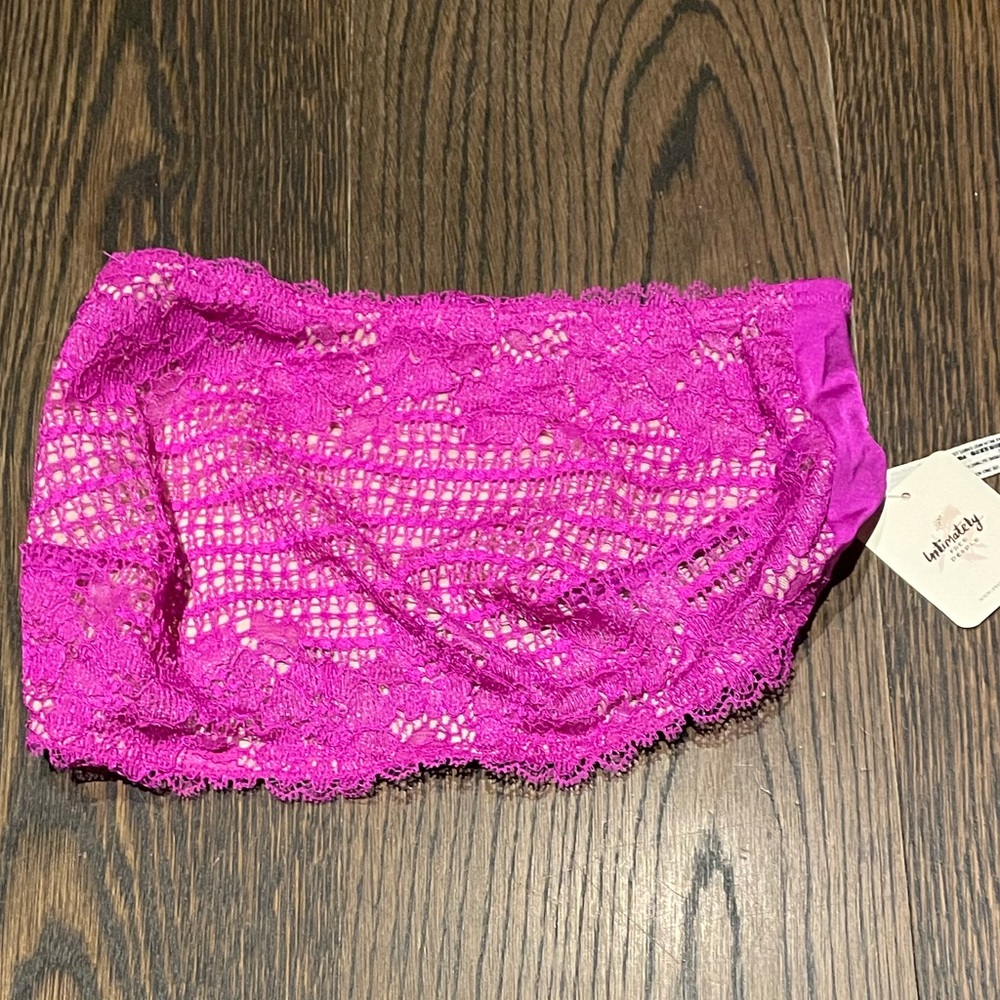 NWTIntimately purple lace free people tube top/bra